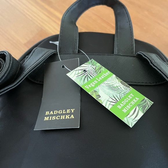 Badgley Mischa mini black nylon backpack. Nwt - Picture 3 of 6